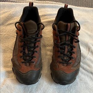 Men's Obōz Dry Waterproof Brown and Black Hiking Shoes